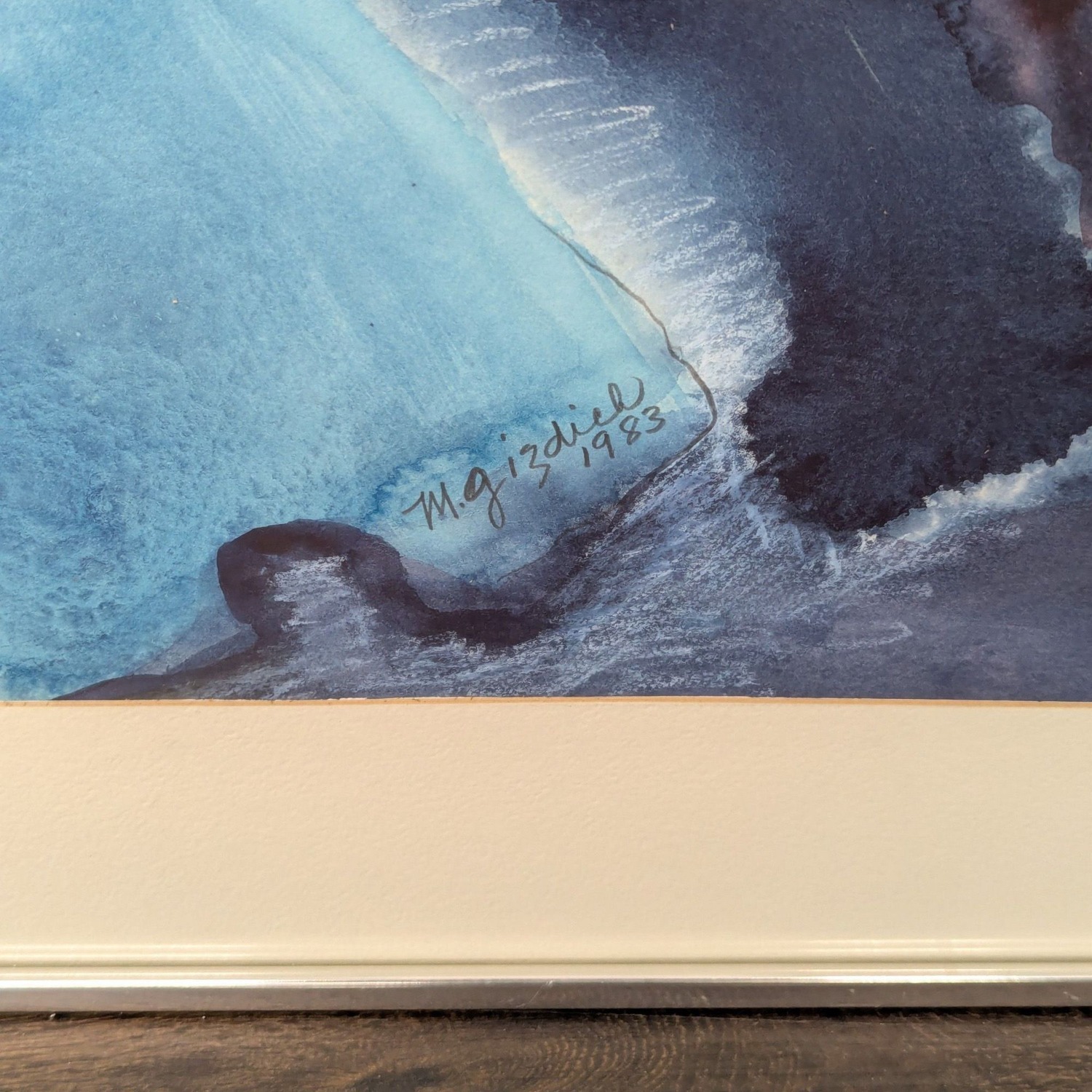Mary Gizdich Original 1983 Abstract Watercolor - image-4