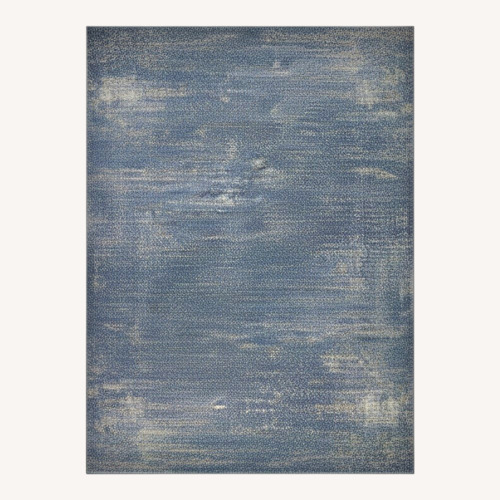 Used Nourison Blue Area Rug 8' x 10' for sale on AptDeco