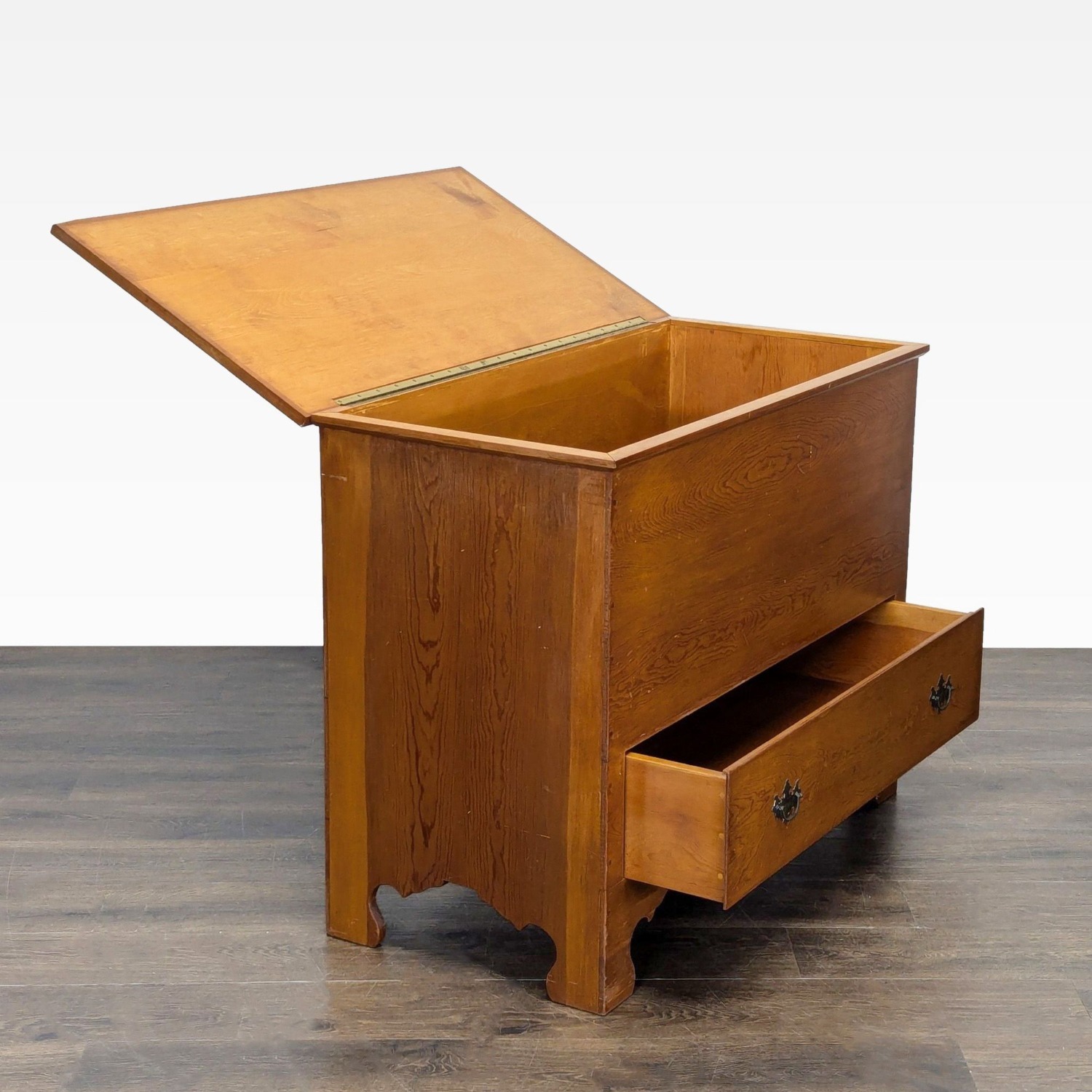 Single Drawer Blanket Chest with Hinged Lid - image-5