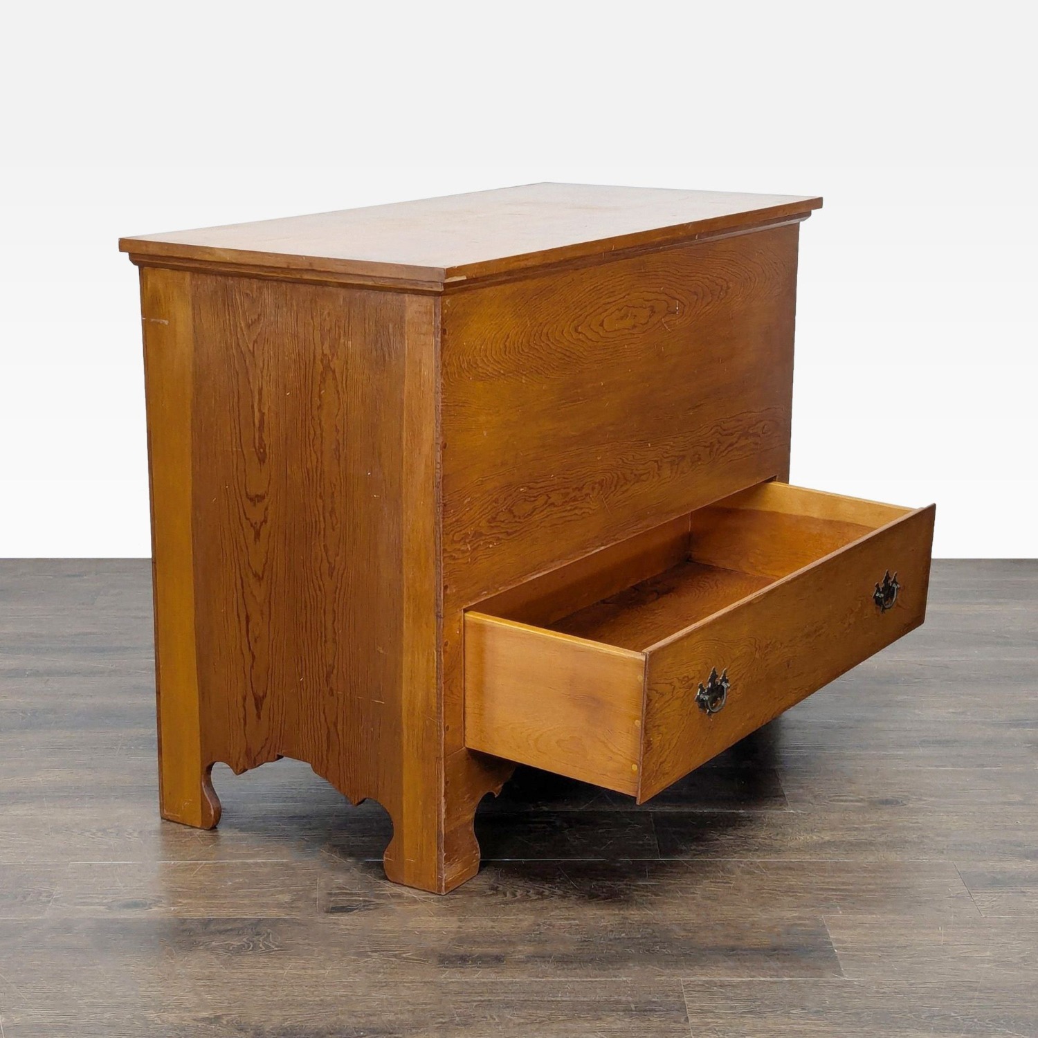 Single Drawer Blanket Chest with Hinged Lid - image-3