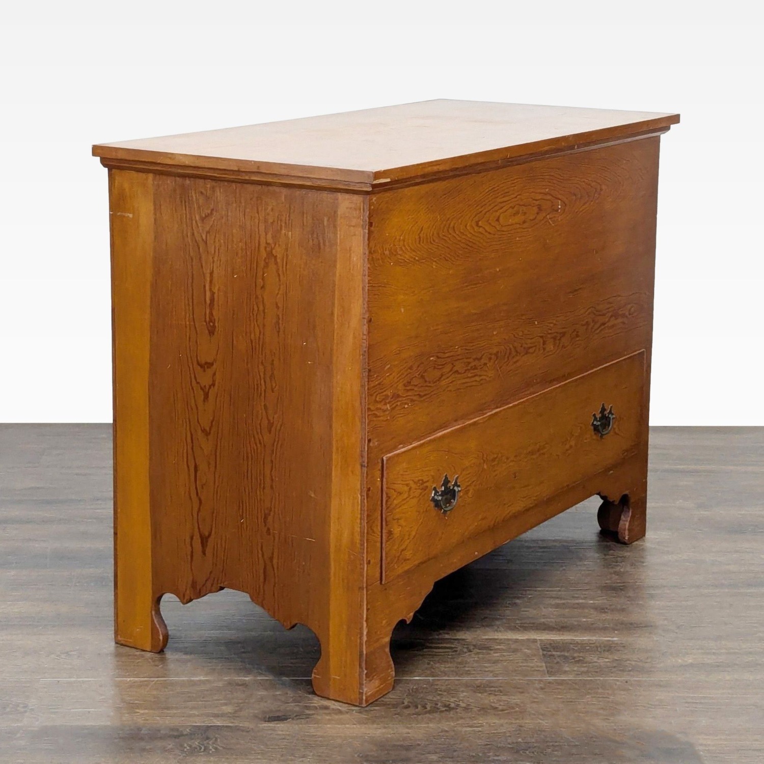 Single Drawer Blanket Chest with Hinged Lid - image-2