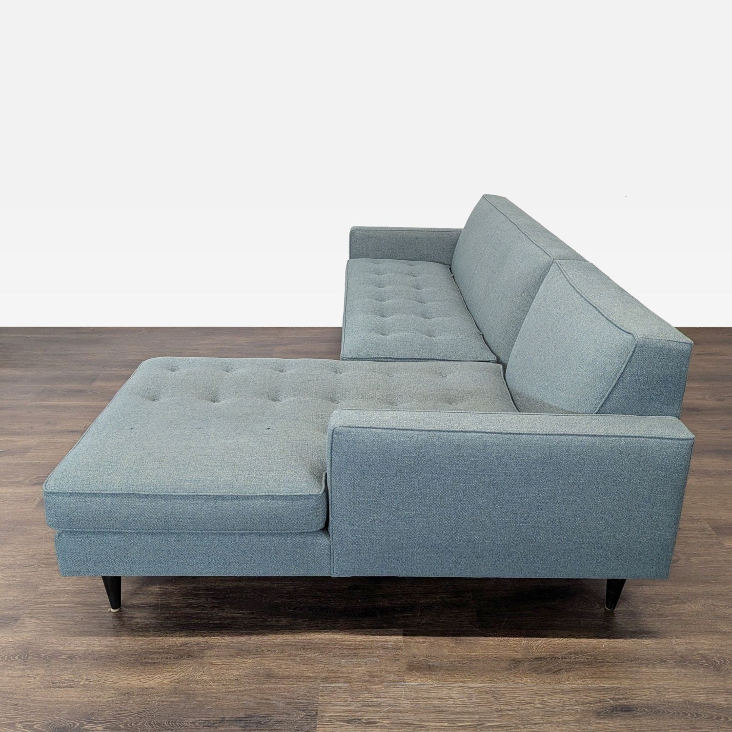 Room & Board Reese Modern Blue Sectional Sofa - image-6