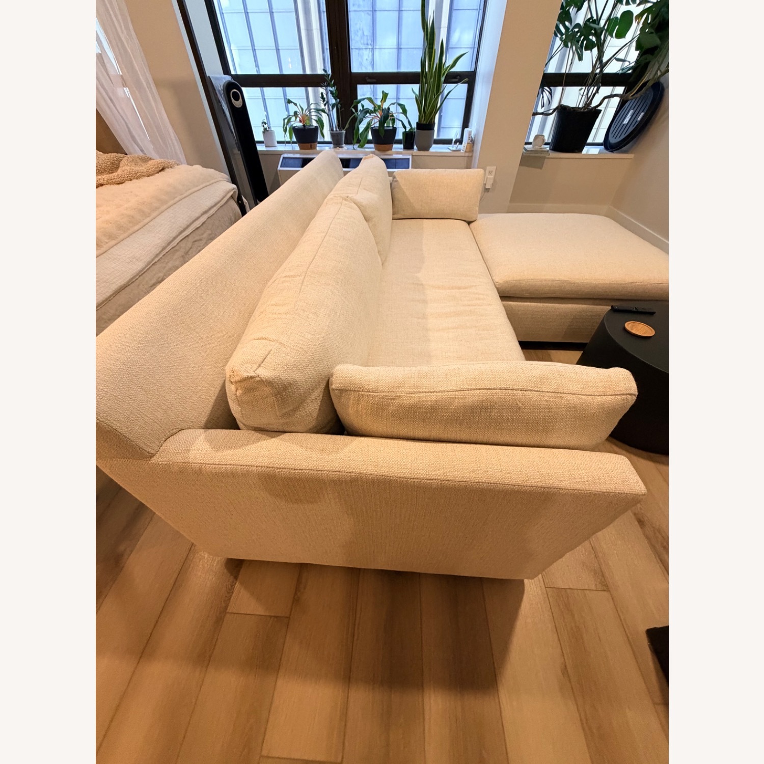 West Elm Marin Natural Fabric 3+ Seater Sofa - image-3