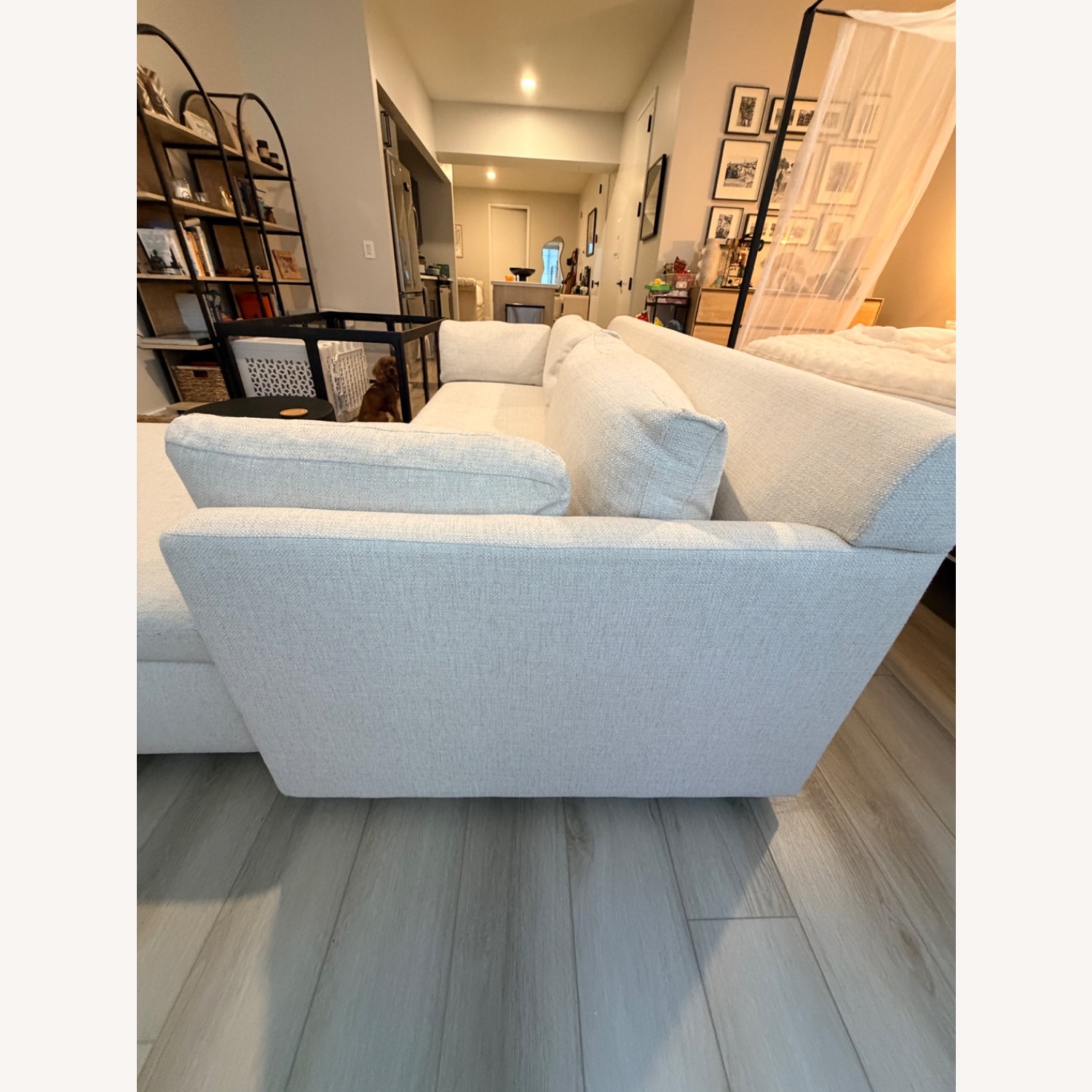 West Elm Marin Natural Fabric 3+ Seater Sofa - image-4