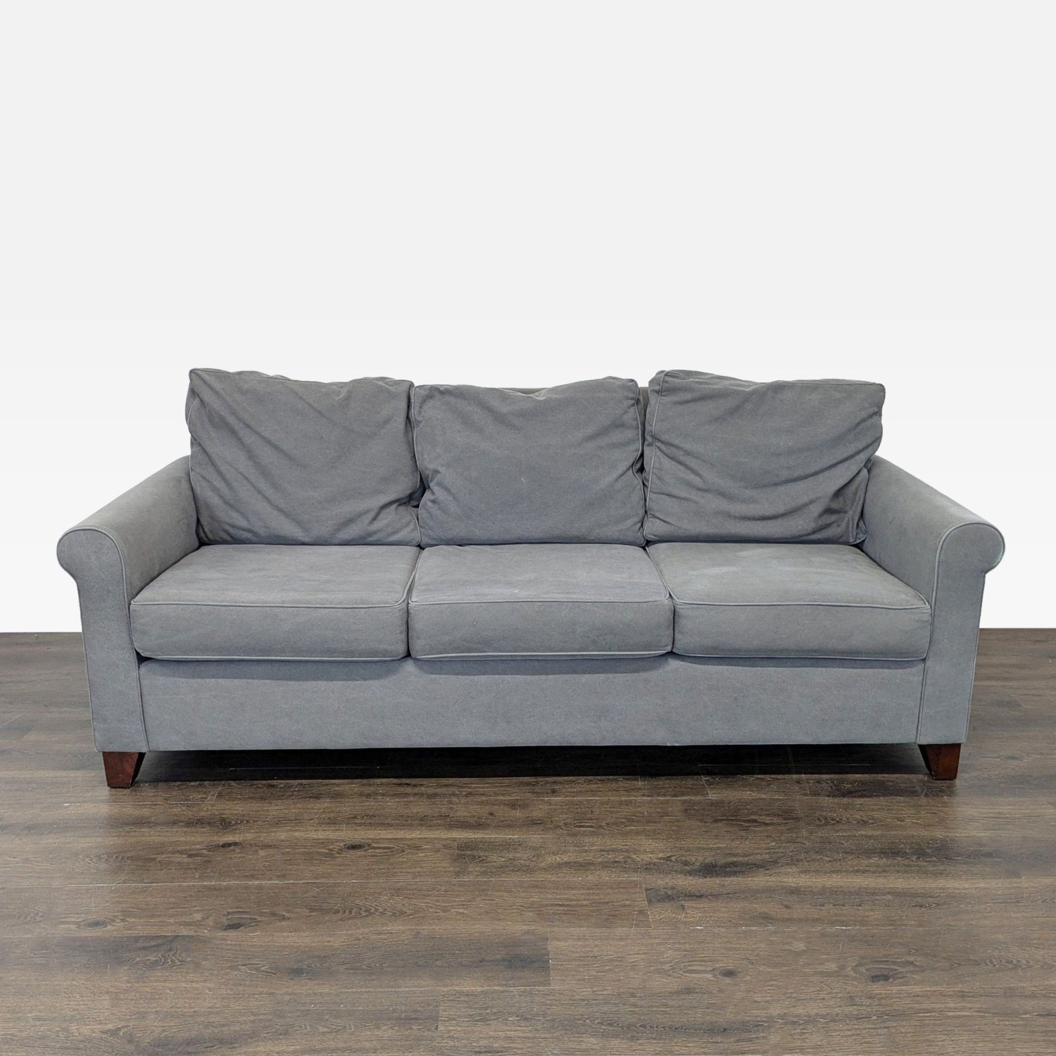 Pottery Barn Cameron 3-Seat Gray Sofa  - image-2