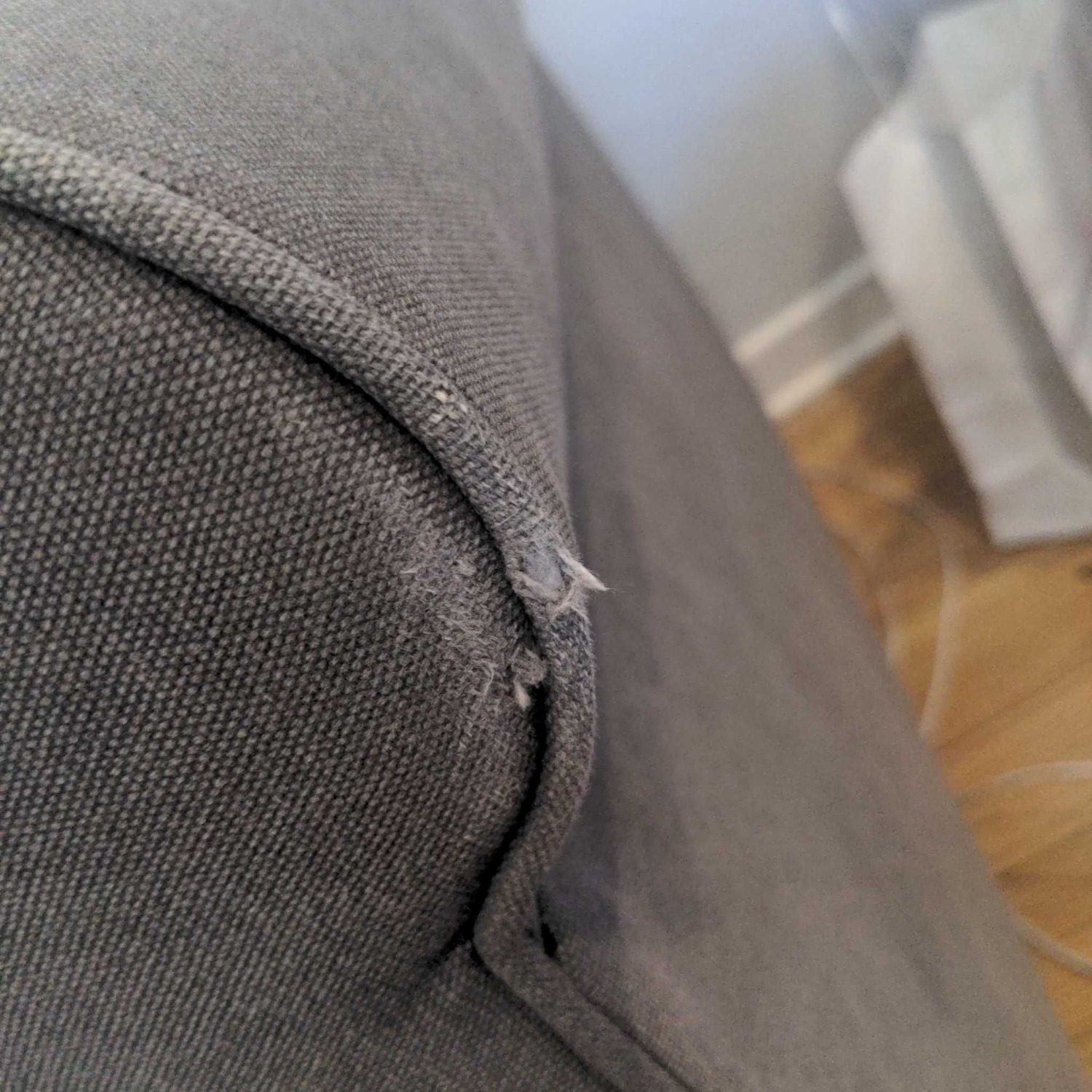 Pottery Barn Cameron 3-Seat Gray Sofa  - image-1