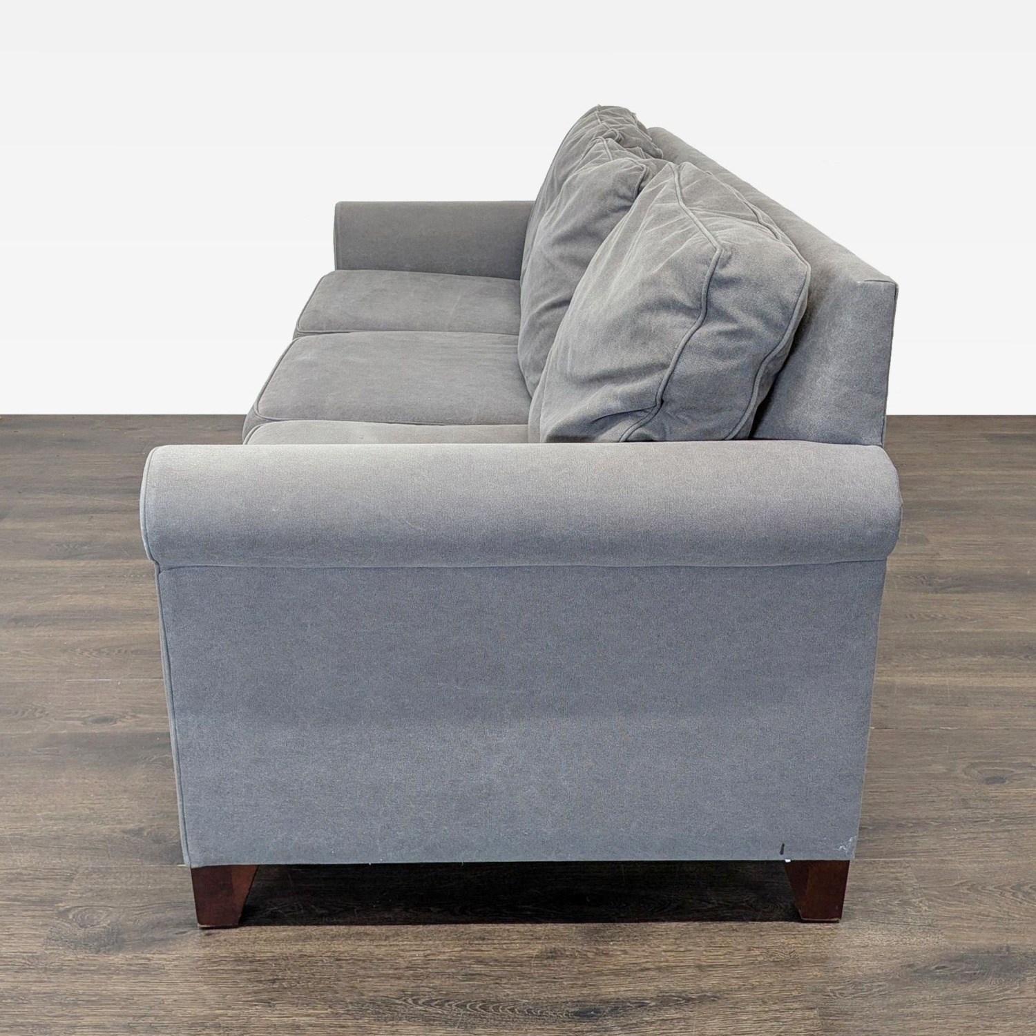 Pottery Barn Cameron 3-Seat Gray Sofa  - image-6