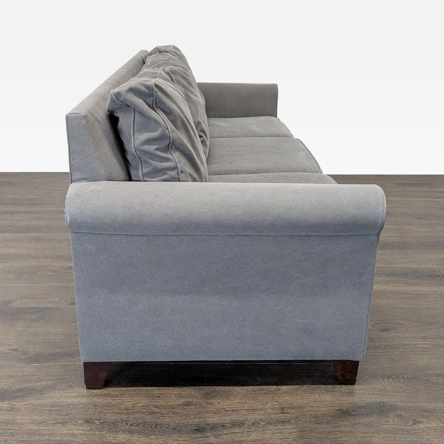 Pottery Barn Cameron 3-Seat Gray Sofa  - image-4