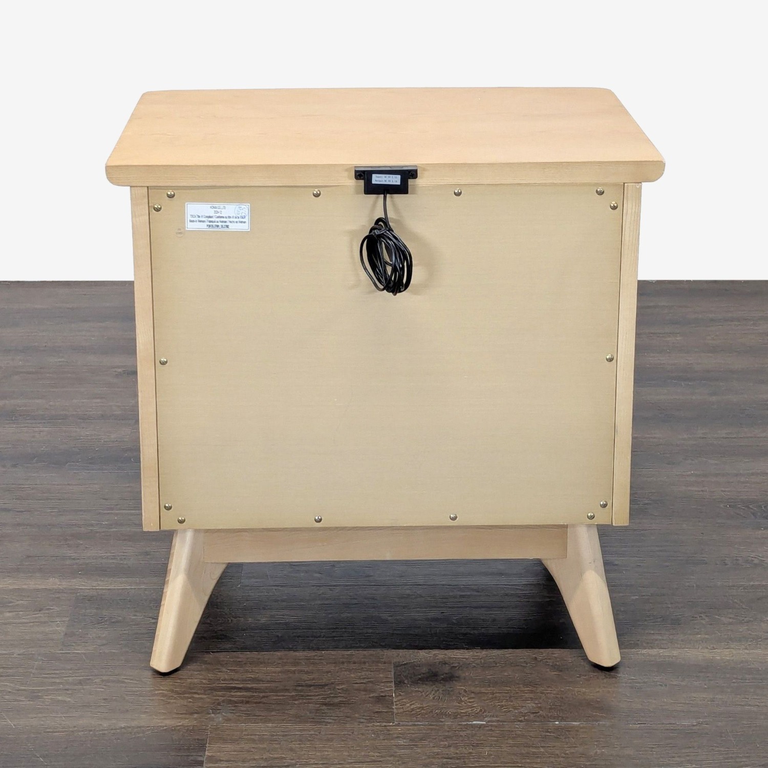 Two Drawer Mid-Century Nightstand - image-6