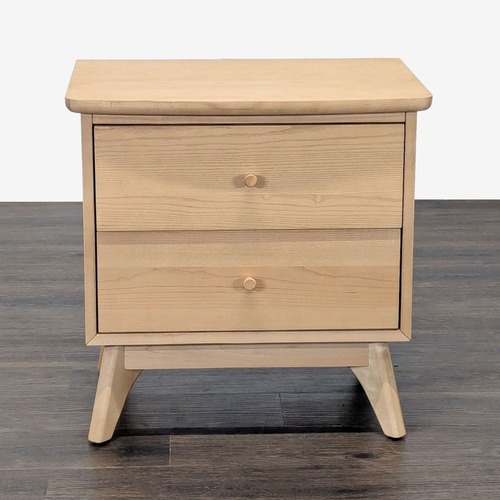 Used Two Drawer Mid-Century Nightstand	 for sale on AptDeco