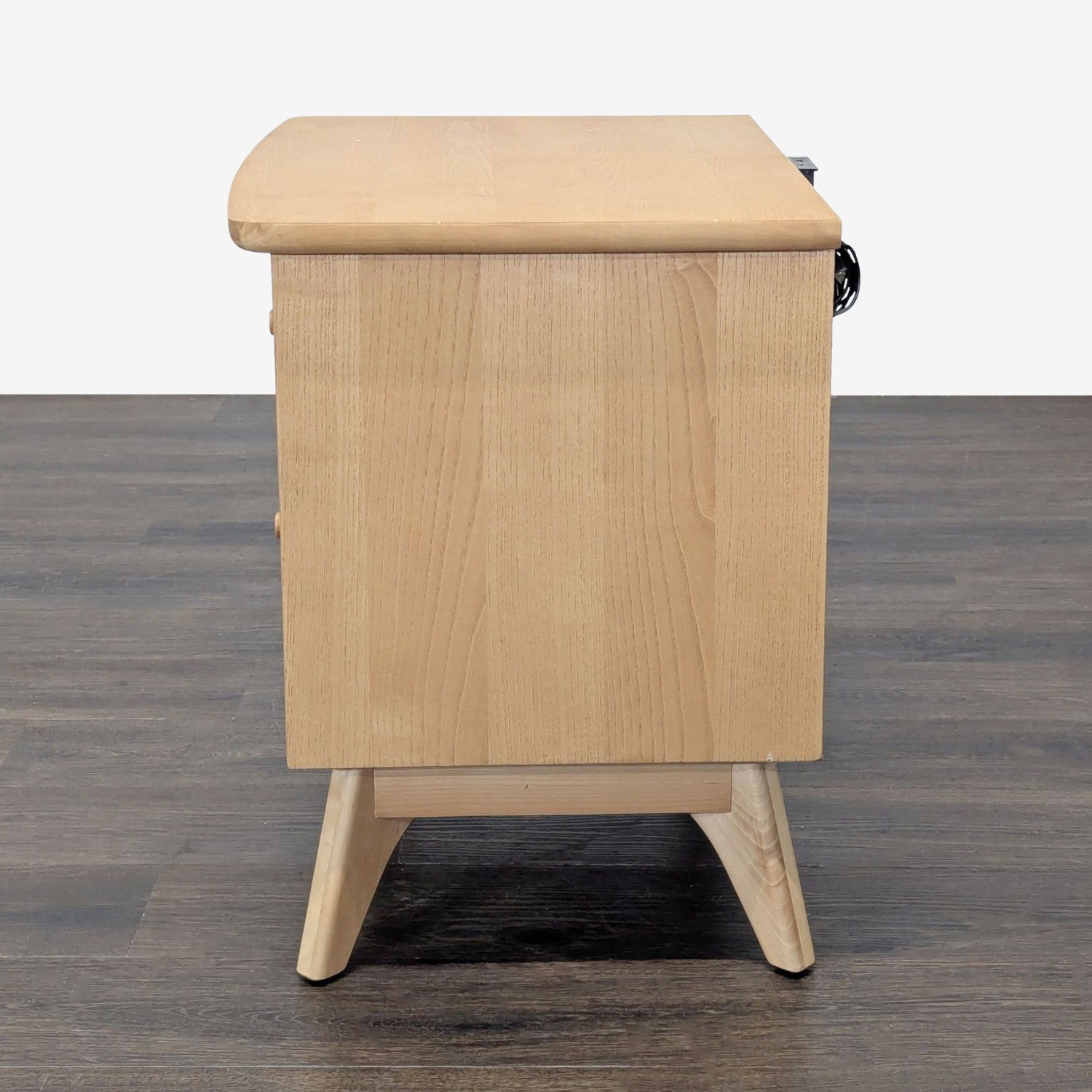 Two Drawer Mid-Century Nightstand - image-8