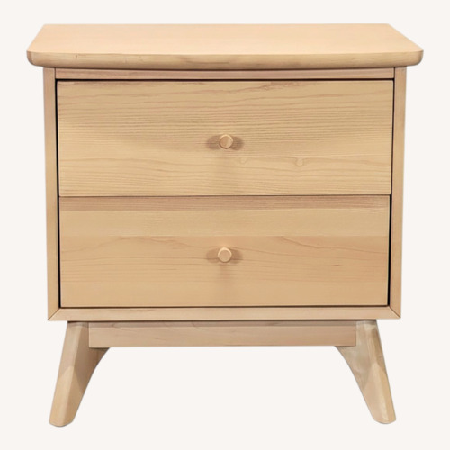Used Two Drawer Mid-Century Nightstand	 for sale on AptDeco