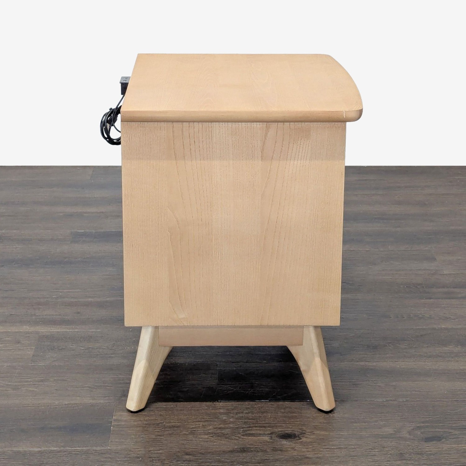 Two Drawer Mid-Century Nightstand - image-5