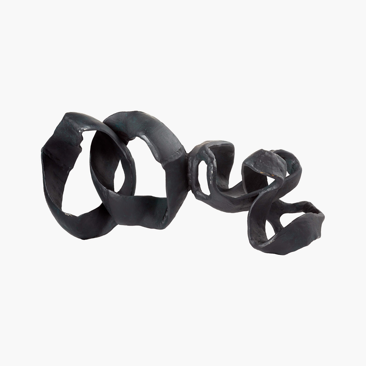 CB2 Black Aluminum Ribbon Table Sculpture - image-4