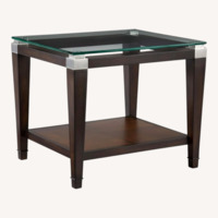 Dunhill Rectangular Glass End Table
