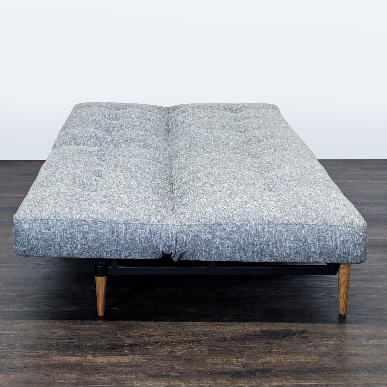 Modern Gray Sleeper Sofa with Wood Legs  - image-5