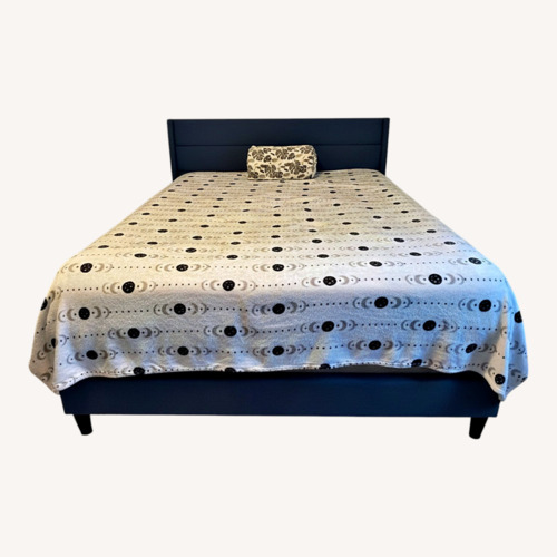 Used Blue Bed Frame for sale on AptDeco