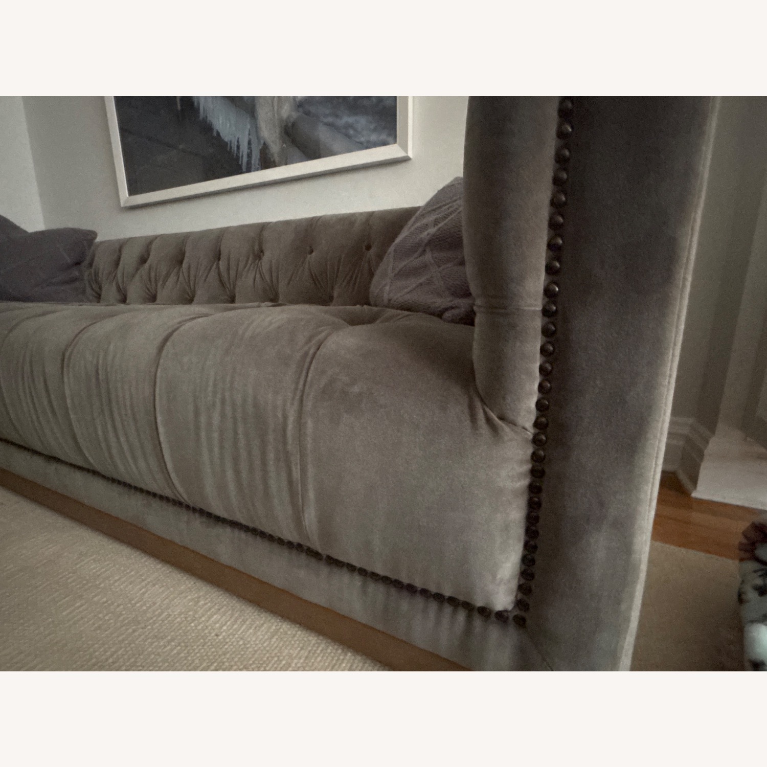 Four Hands Light Gray Fabric 3+ Seater Sofa - image-4