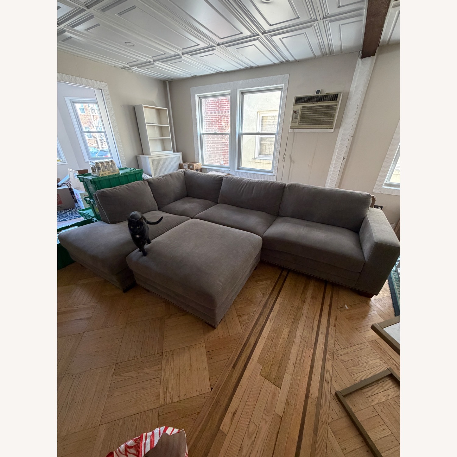 Light Gray Fabric 2 Piece Sectional - image-5