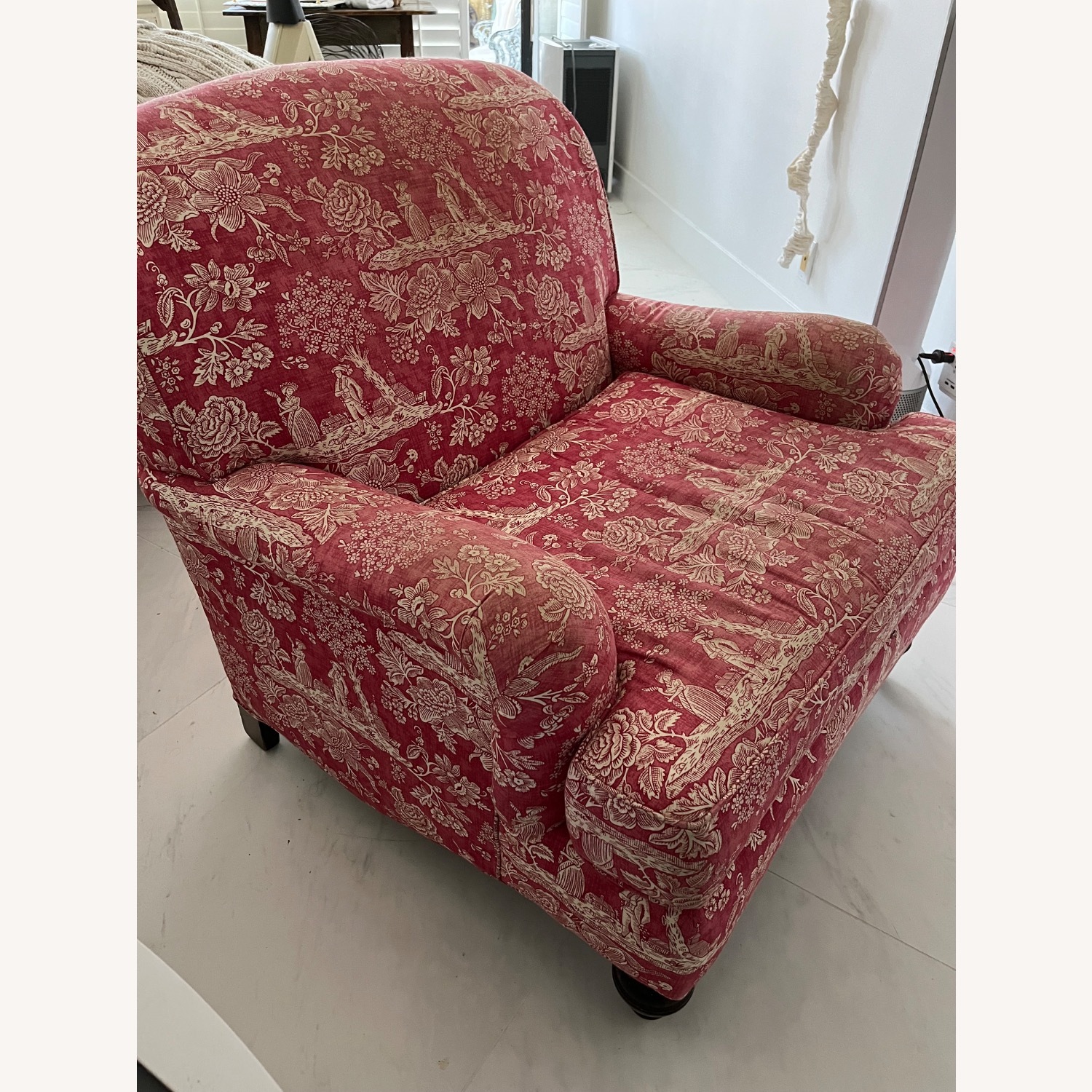 Vintage Toile Lounge Chair - image-2
