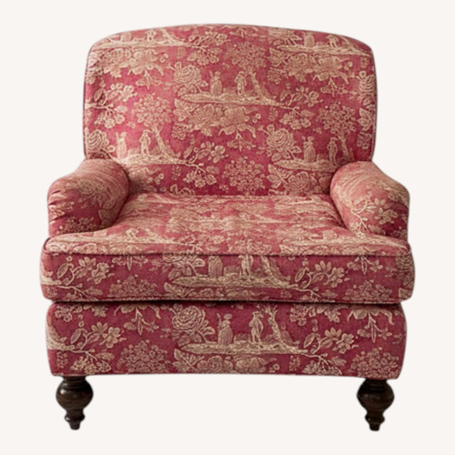 Used Vintage Toile Lounge Chair for sale on AptDeco