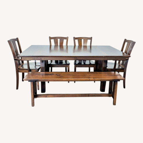 Used California Dining and Barstools 7-Piece Solid Wood for sale on AptDeco