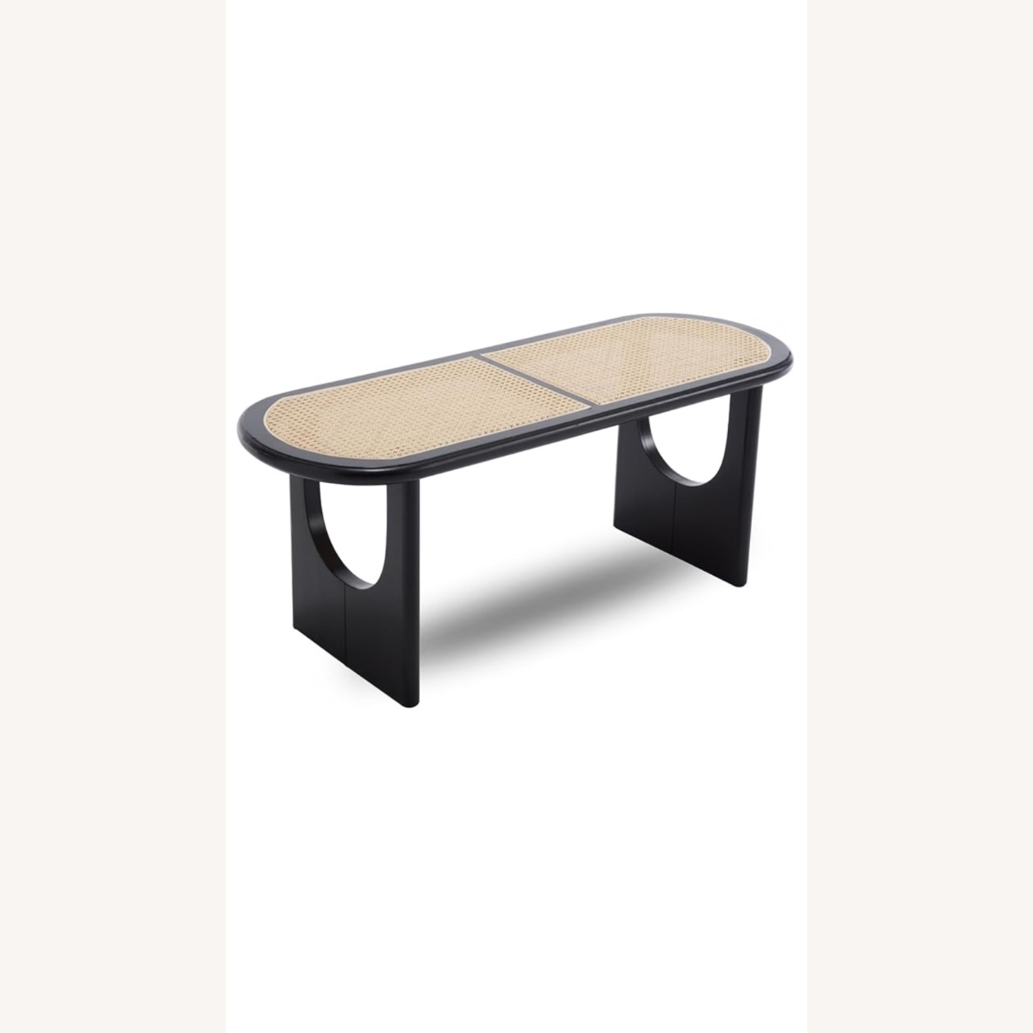 Black Wood Bench - image-1