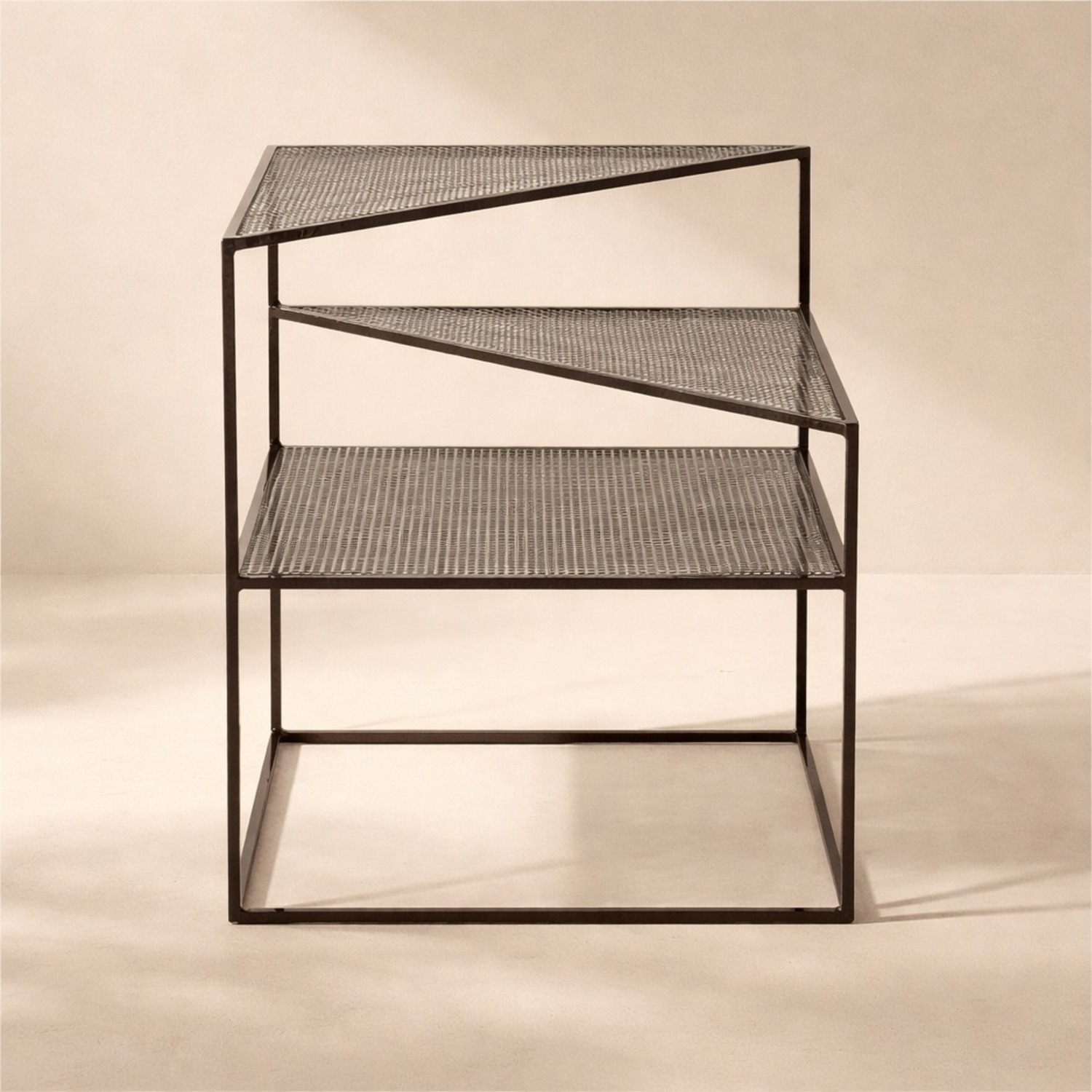CB2 Josef Black Metal Side Table - image-1