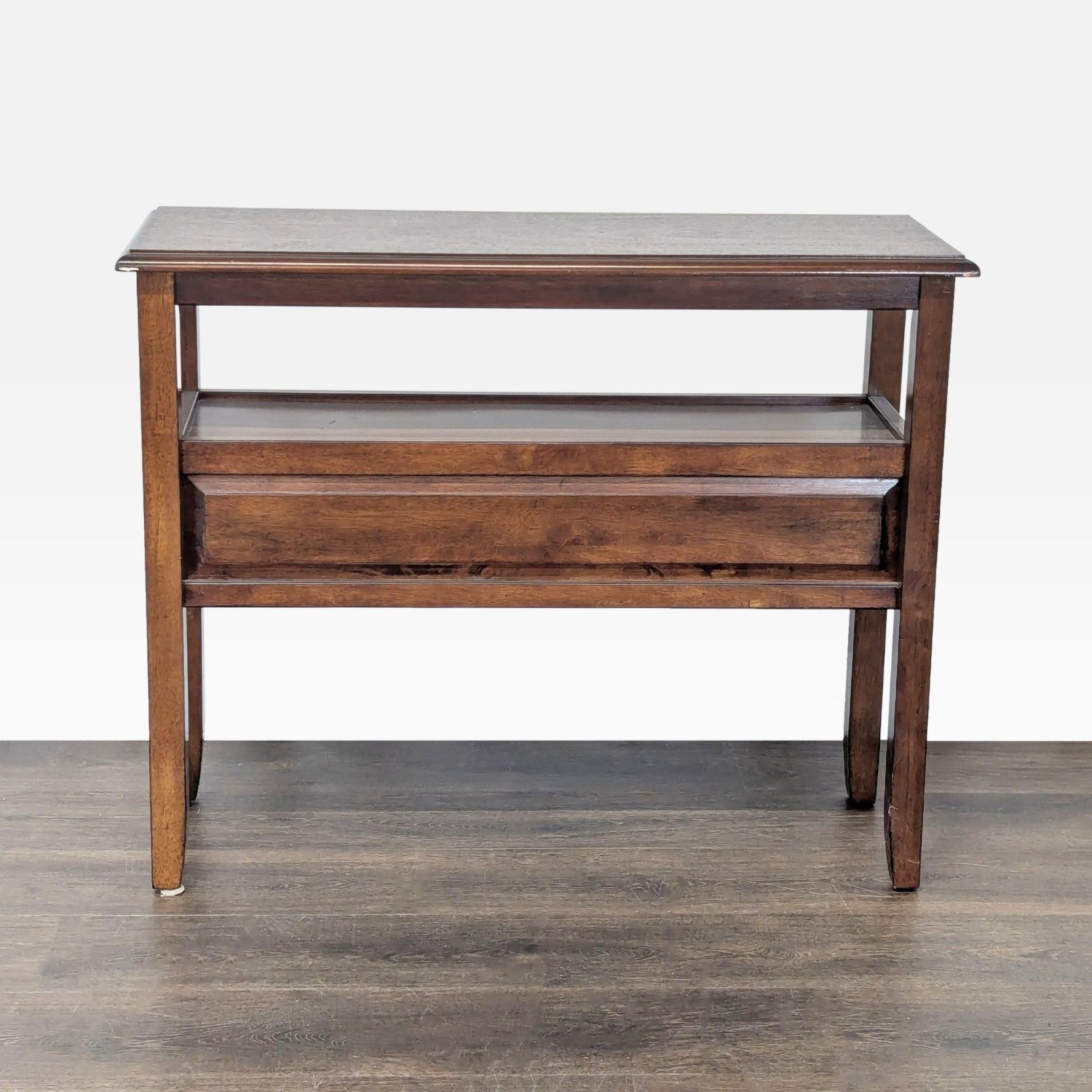Pier 1 Imports Wooden Two Drawer Console Table  - image-6