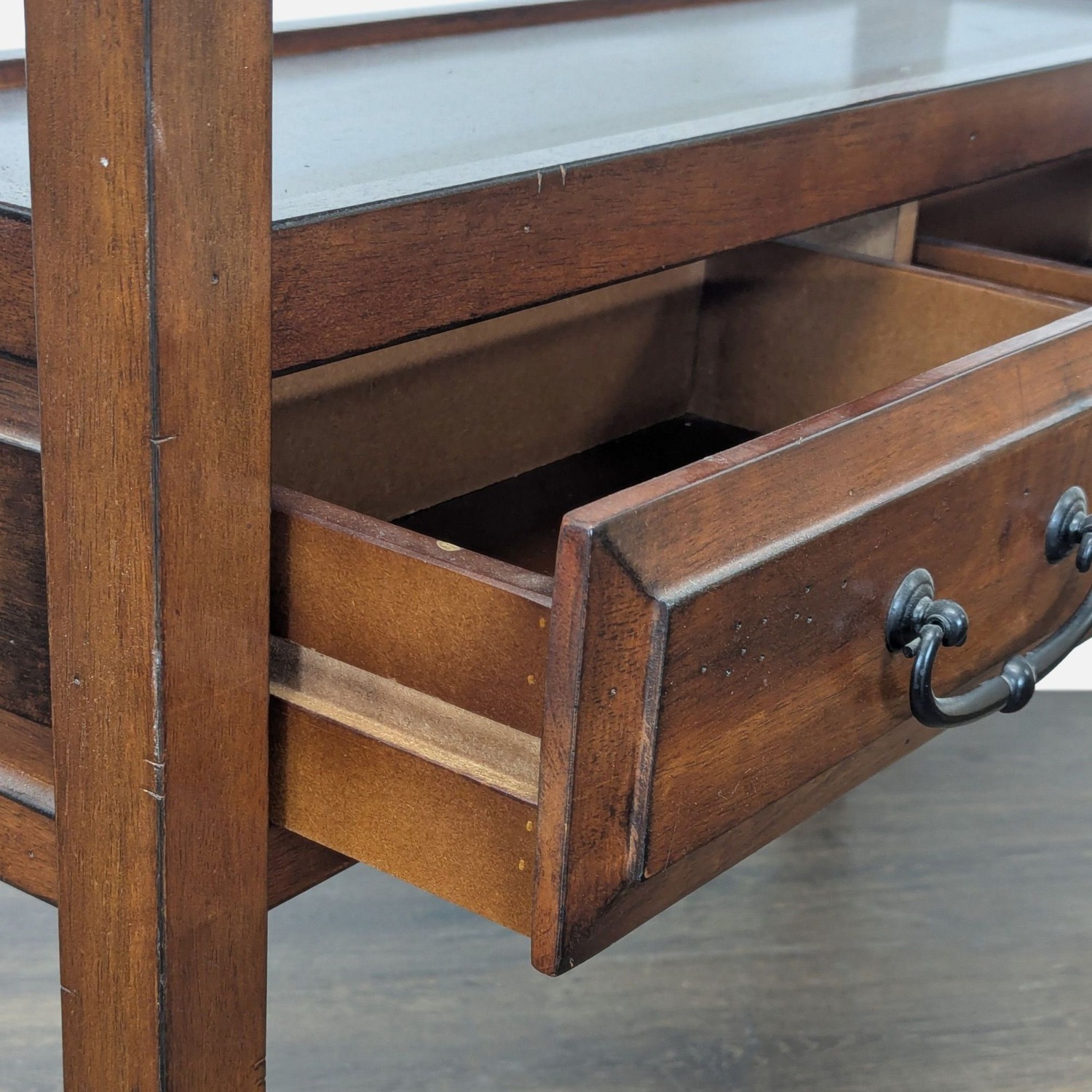 Pier 1 Imports Wooden Two Drawer Console Table  - image-4