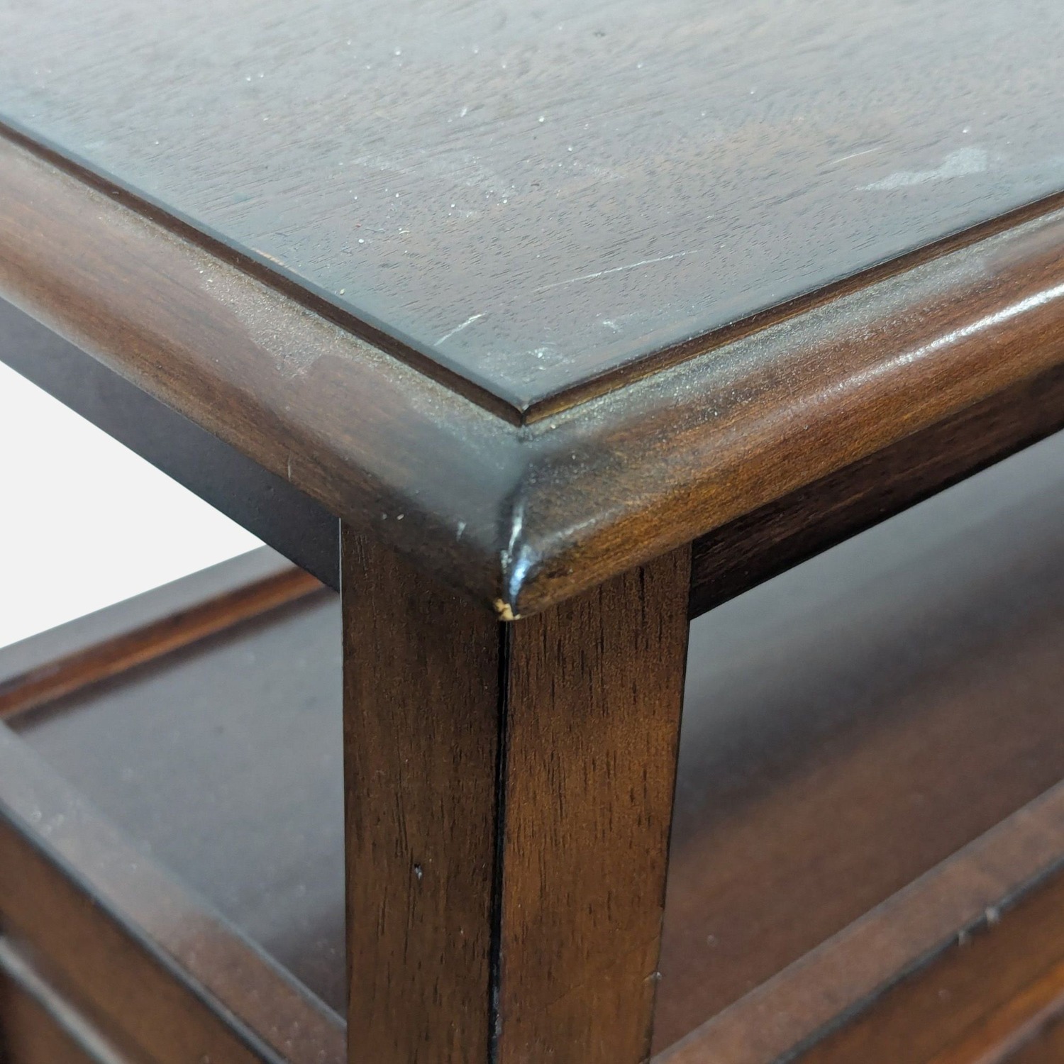 Pier 1 Imports Wooden Two Drawer Console Table  - image-9