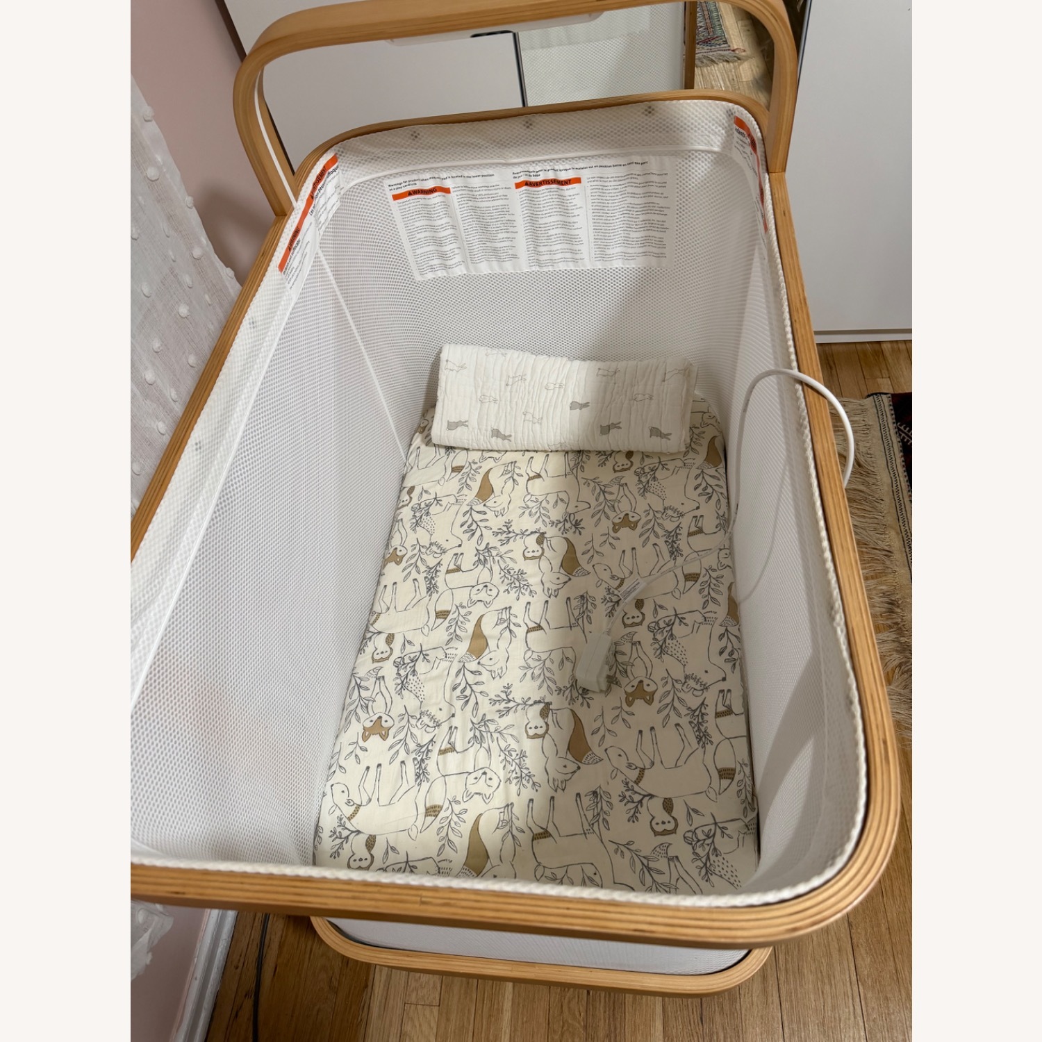 Cradlewise Natural Wood Crib - image-2