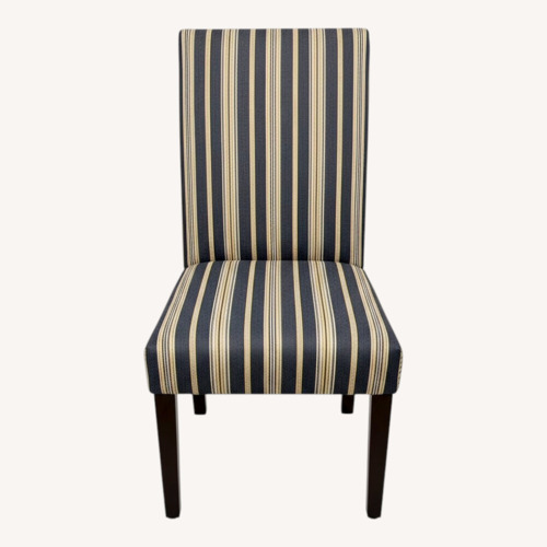 Used Ethan Allen Thomas Black Gold Dining Chairs for sale on AptDeco