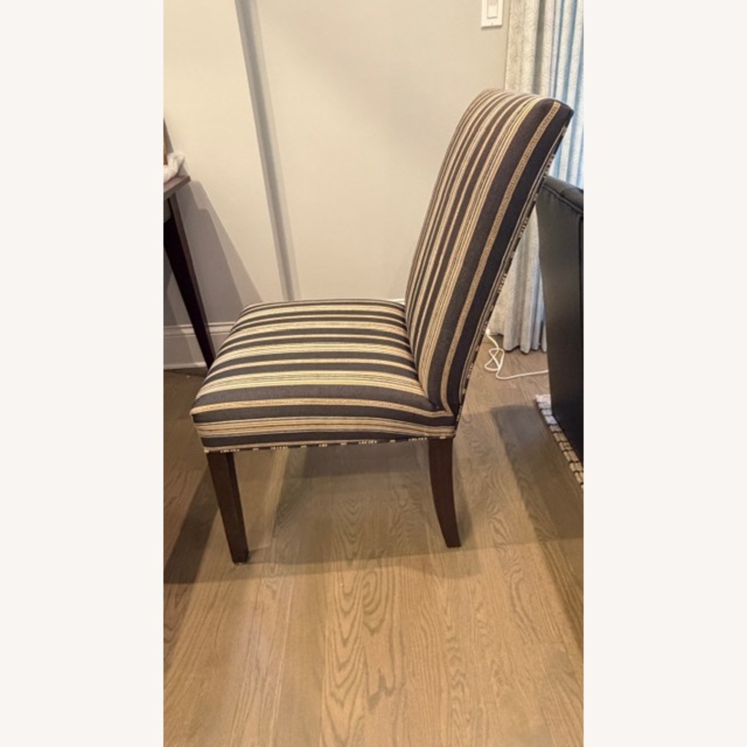 Ethan Allen Thomas Black Gold Dining Chairs - image-3