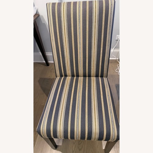 Used Ethan Allen Thomas Black Gold Dining Chairs for sale on AptDeco