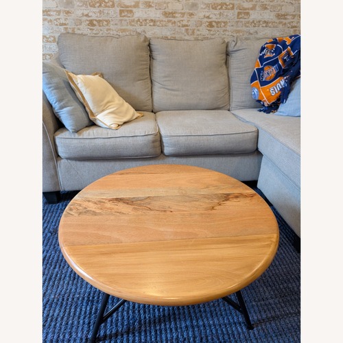 Used Light Brown Wood Coffee Table for sale on AptDeco