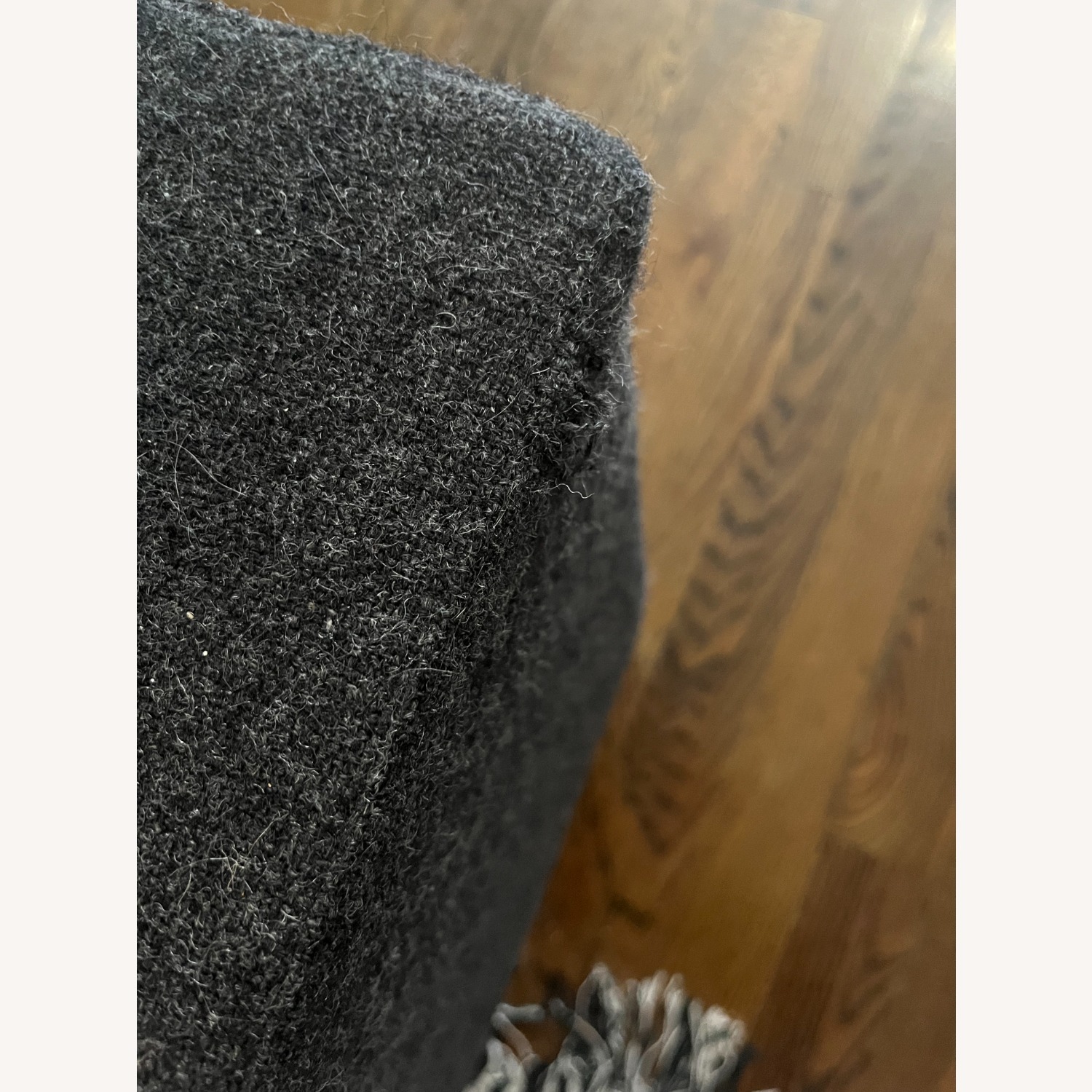 Dark Gray Fabric Armchair - image-1