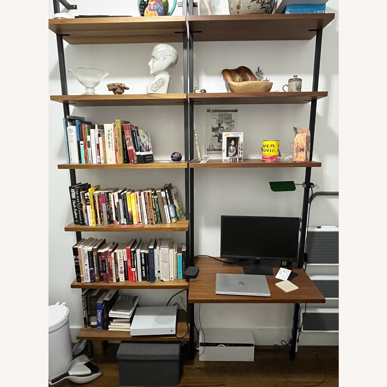 CB2 Helix Bookshelf & Desk - image-1