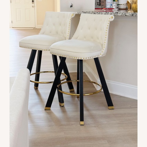 Used Natural Velvet Kitchen Island for sale on AptDeco