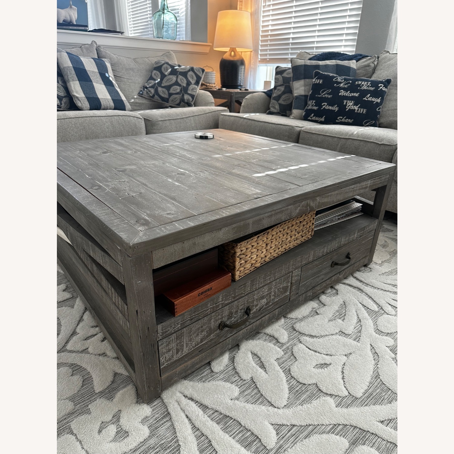 Rooms To Go Savenay Gray Cocktail Table - image-2