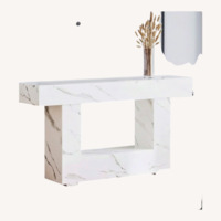 White Entry Table Set of 2