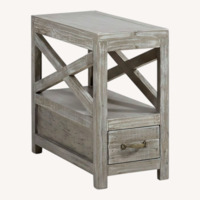 Rooms To Go Savenay Light Gray Wood Side Tables