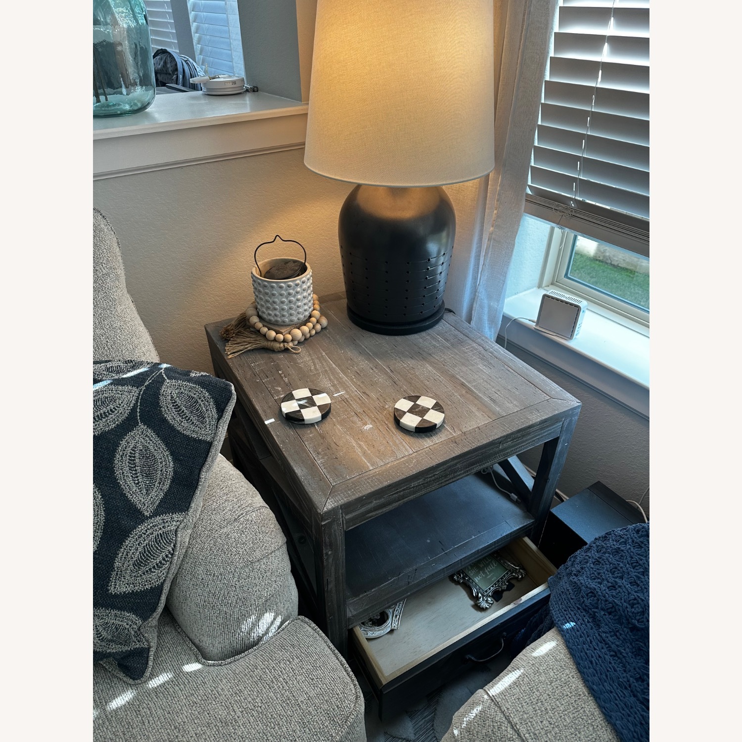 Rooms To Go Savenay Light Gray Wood Side Tables - image-2