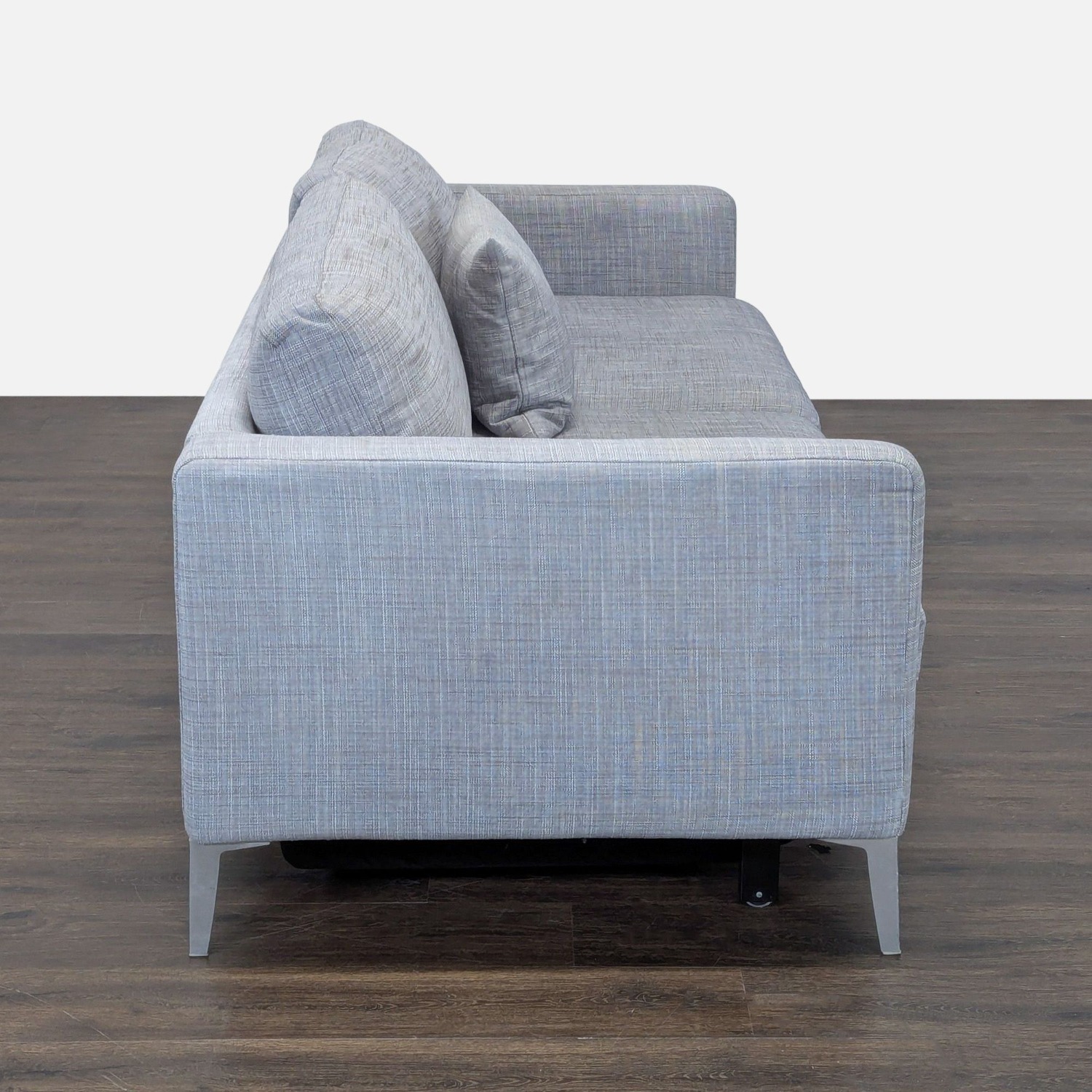 Modern Gray Sleeper Sofa with Pull-Out Bed  - image-5