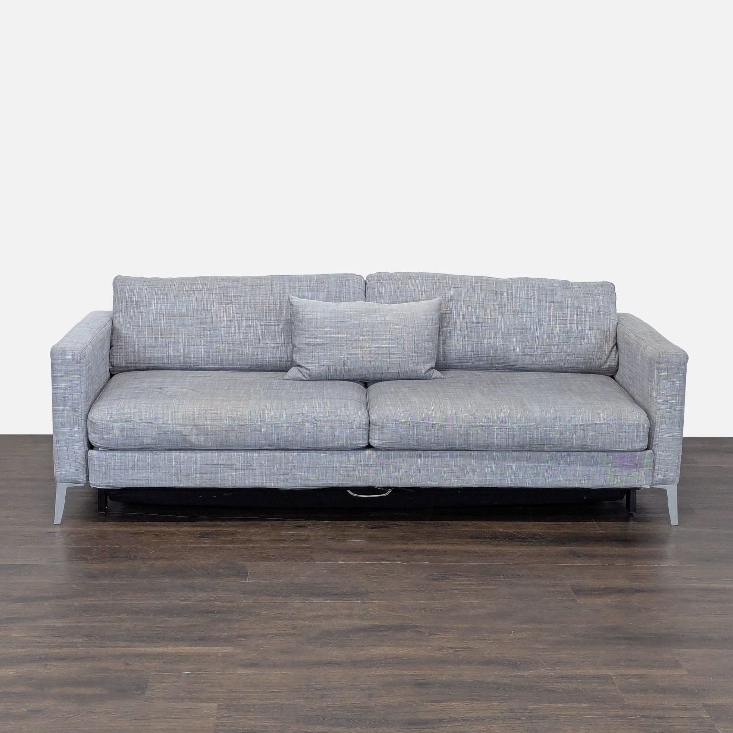 Modern Gray Sleeper Sofa with Pull-Out Bed  - image-3