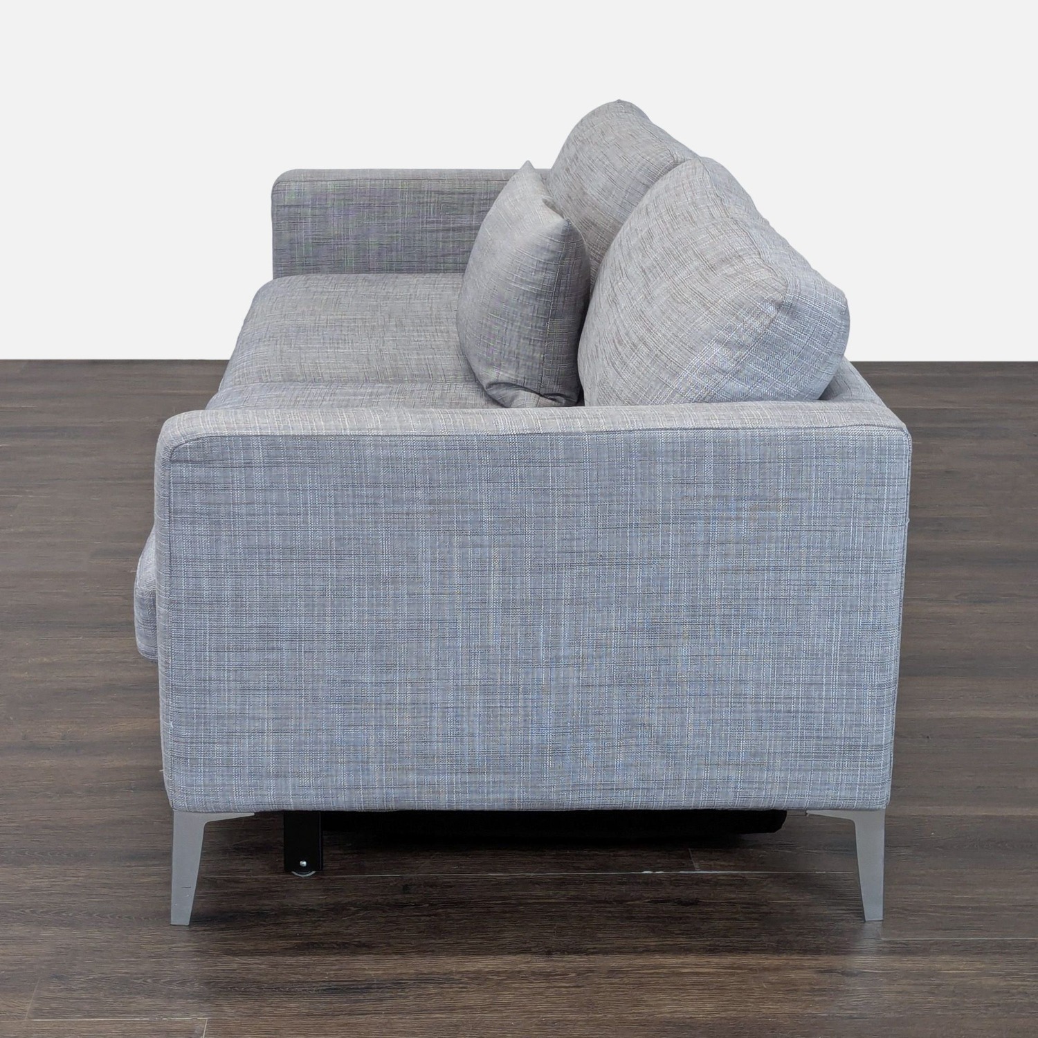 Modern Gray Sleeper Sofa with Pull-Out Bed  - image-7