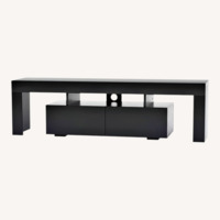 Wayfair Manjesh Black Wood Media Storage