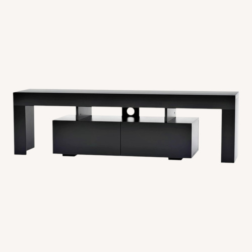 Used Wayfair Manjesh Black Wood Media Storage for sale on AptDeco