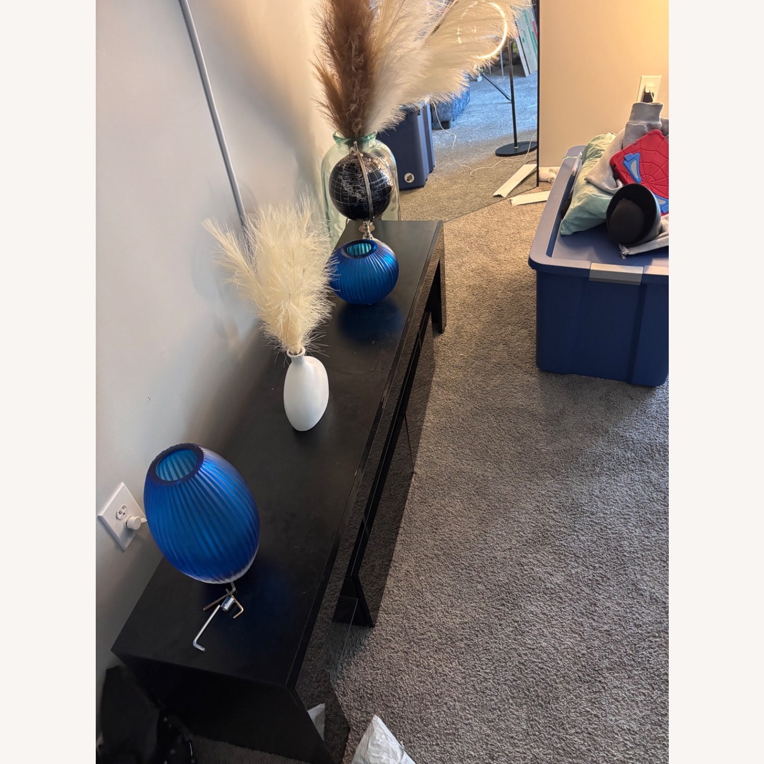 Wayfair Manjesh Black Wood Media Storage - image-2