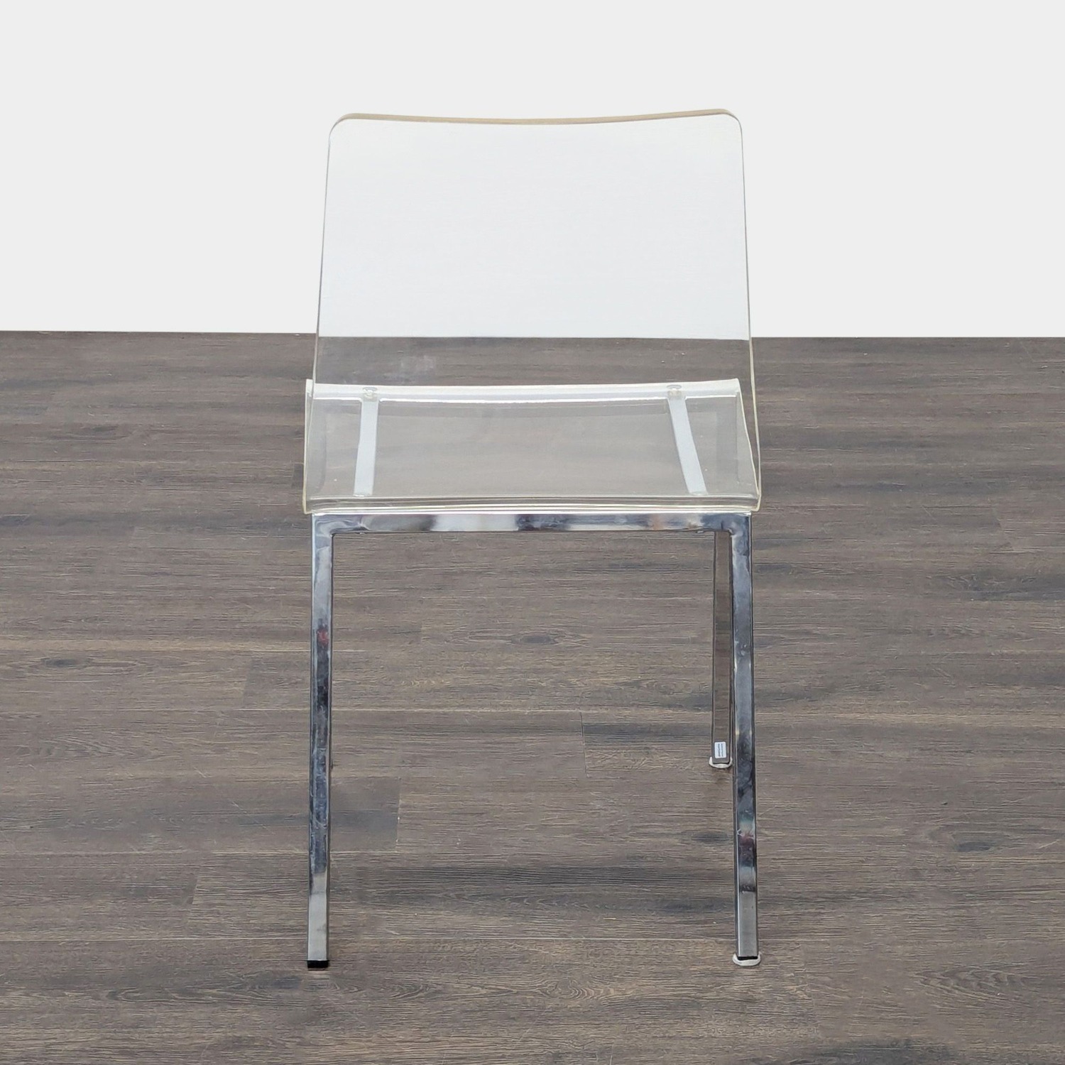 Clear Plastic Dining Chair on Metal Base	 - image-5